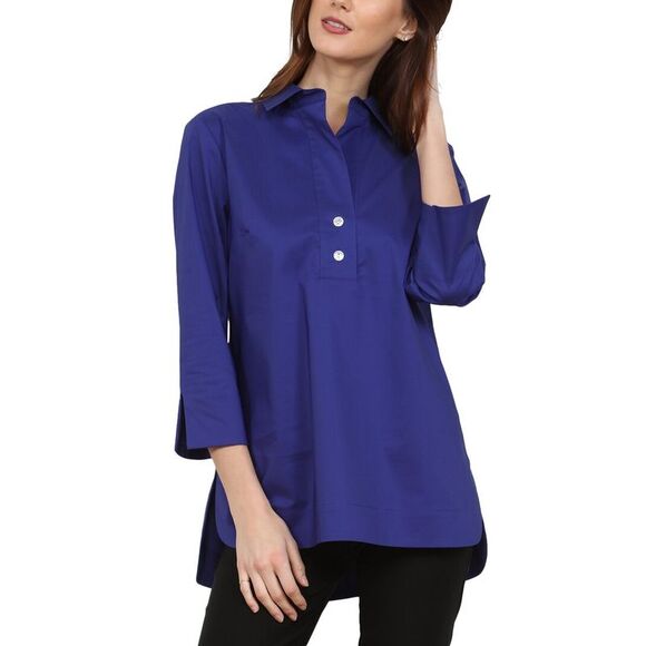 Hinson Wu Tops - Hinson Wu Womens  Aileen Tunic, Blue